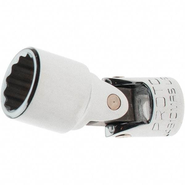Proto - 1/4" Drive, Standard Hand Socket - 12 Points, 1-17/64" OAL, Steel, Full Polish Finish - Exact Tool & Supply