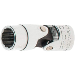 Proto - 1/4" Drive, Standard Hand Socket - 12 Points, 1-17/64" OAL, Steel, Full Polish Finish - Exact Tool & Supply