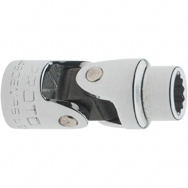 Proto - 1/4" Drive, Standard Hand Socket - 12 Points, 1-17/64" OAL, Steel, Full Polish Finish - Exact Tool & Supply