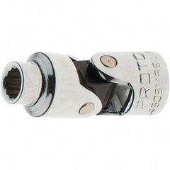 Proto - 1/4" Drive, Standard Hand Socket - 12 Points, 1-17/64" OAL, Steel, Full Polish Finish - Exact Tool & Supply