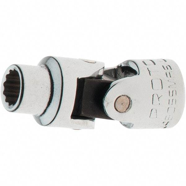 Proto - 1/4" Drive, Standard Hand Socket - 12 Points, 1-17/64" OAL, Steel, Full Polish Finish - Exact Tool & Supply