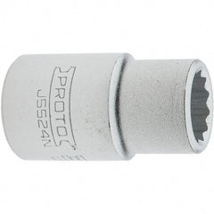 Proto - 3/4", 3/4" Drive, Standard Hand Socket - 12 Points, 2.285" OAL, Steel, Full Polish Finish - Exact Tool & Supply