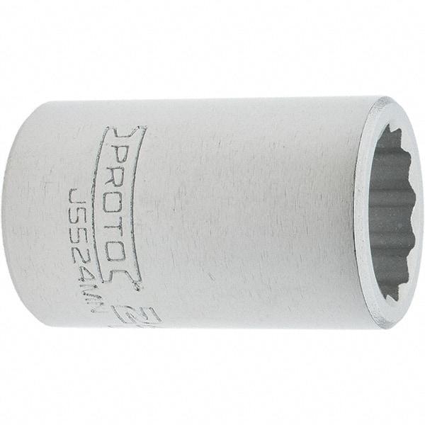Proto - 3/4" Drive, Standard Hand Socket - 12 Points, 2.307" OAL, Steel, Full Polish Finish - Exact Tool & Supply