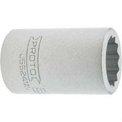 Proto - 3/4" Drive, Standard Hand Socket - 12 Points, 2.307" OAL, Steel, Full Polish Finish - Exact Tool & Supply