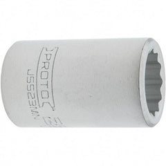Proto - 3/4" Drive, Standard Hand Socket - 12 Points, 2.307" OAL, Steel, Full Polish Finish - Exact Tool & Supply