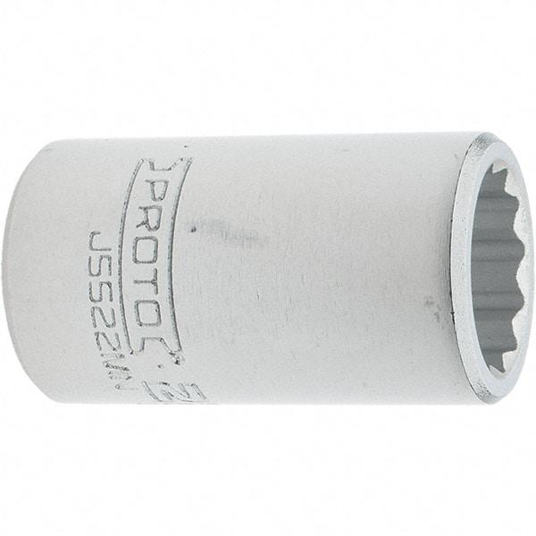 Proto - 3/4" Drive, Standard Hand Socket - 12 Points, 2.307" OAL, Steel, Full Polish Finish - Exact Tool & Supply