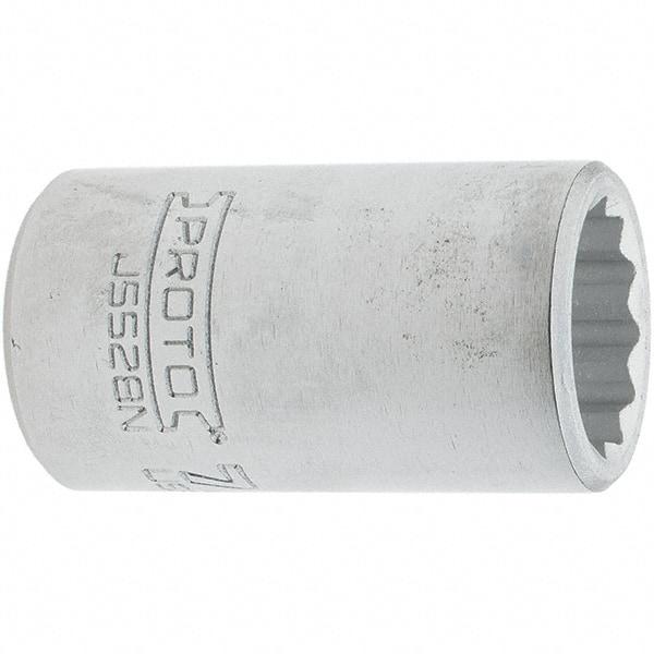 Proto - 7/8", 3/4" Drive, Standard Hand Socket - 12 Points, 2.285" OAL, Steel, Full Polish Finish - Exact Tool & Supply