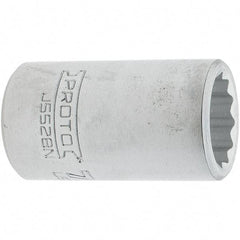Proto - 7/8", 3/4" Drive, Standard Hand Socket - 12 Points, 2.285" OAL, Steel, Full Polish Finish - Exact Tool & Supply