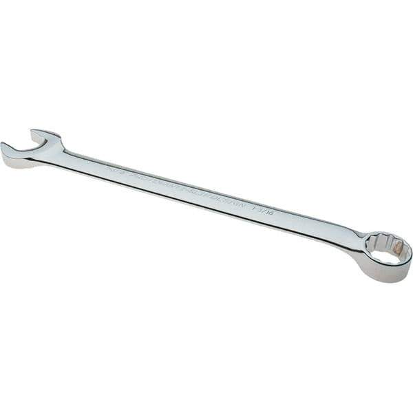 Proto - 1-3/16" 12 Point Combination Wrench - 15° Offset Angle, 15-7/8" OAL, Steel, Full Polish Finish - Exact Tool & Supply