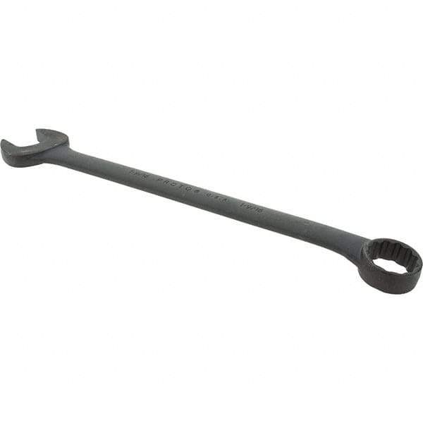 Proto - 1-9/16" 12 Point Combination Wrench - 15° Offset Angle, 20-5/16" OAL, Steel, Black Finish - Exact Tool & Supply