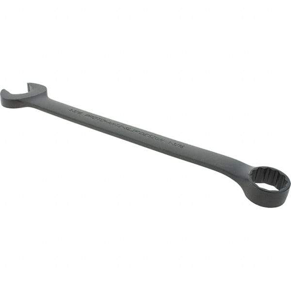 Proto - 1-3/16" 12 Point Combination Wrench - 15° Offset Angle, 15-7/8" OAL, Steel, Black Finish - Exact Tool & Supply