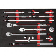 Proto - 16 Piece 3/8" Drive Mechanic's Tool Set - Comes in 11 x 16" Foam Insert - Exact Tool & Supply