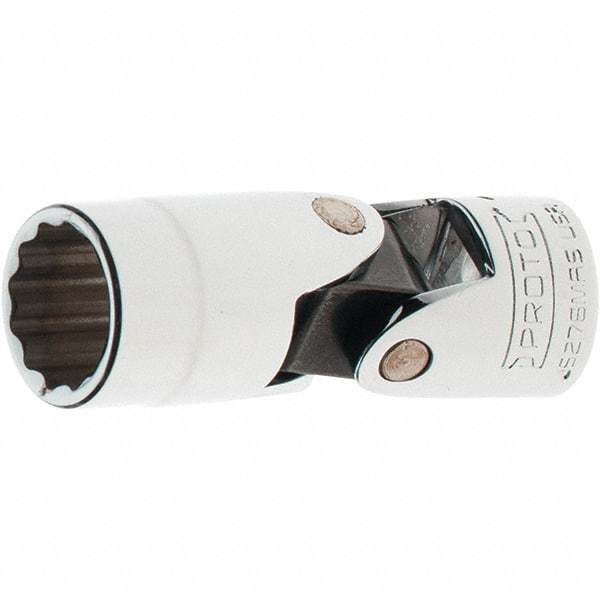 Proto - 3/8" Drive, Standard Hand Socket - 12 Points, 2-3/16" OAL, Steel, Full Polish Finish - Exact Tool & Supply