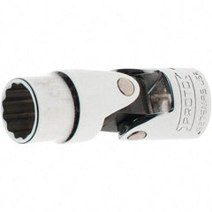 Proto - 3/8" Drive, Standard Hand Socket - 12 Points, 2-1/8" OAL, Steel, Full Polish Finish - Exact Tool & Supply