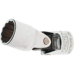 Proto - 3/8" Drive, Standard Hand Socket - 12 Points, 2-1/4" OAL, Steel, Full Polish Finish - Exact Tool & Supply