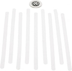Ability One - Grating, Stair Treads & Step Bars; Surface Style: Plain Surface ; Material: Coated Vinyl ; Length (Inch): 17 ; Width (Inch): 3/4 ; Height (Inch): 0 - Exact Tool & Supply