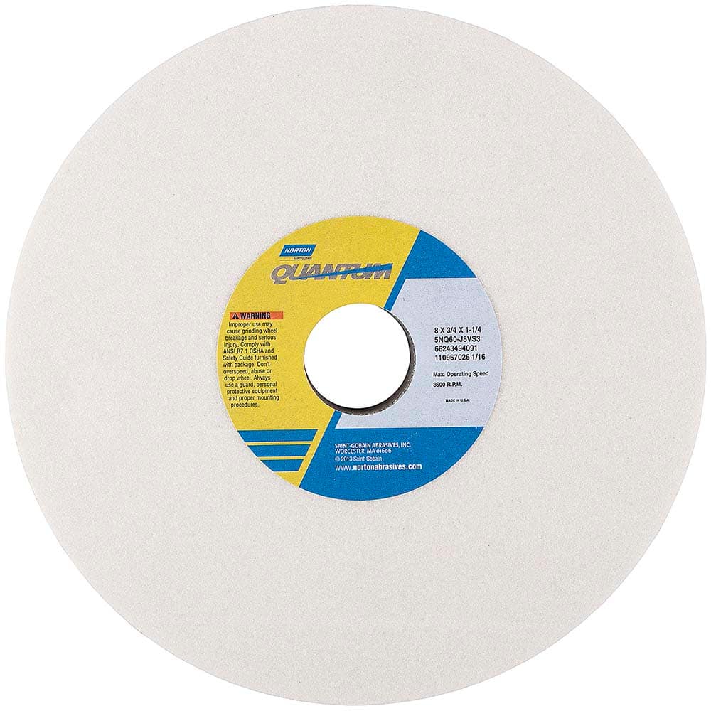 Norton - Tool & Cutter Grinding Wheels Wheel Type: Type 1 Wheel Diameter (Inch): 8 - Exact Tool & Supply