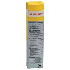 WALTER Surface Technologies - 1,300 g Polishing Compound - Compound Grade Fine, Grade 0, Yellow, For Fine Polishing, Use on Stainless Steel & Aluminum - Exact Tool & Supply