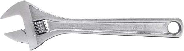Proto - 1-5/16" Jaw Capacity, 10" Standard Adjustable Wrench - Steel, Polished Finish, 10" OAL - Exact Tool & Supply