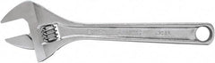 Proto - 1-1/8" Jaw Capacity, 8" Standard Adjustable Wrench - Steel, Polished Finish, 8" OAL - Exact Tool & Supply