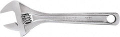 Proto - 15/16" Jaw Capacity, 6" Standard Adjustable Wrench - Steel, Polished Finish, 6" OAL - Exact Tool & Supply