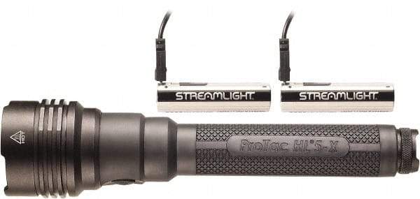 Streamlight - White LED Bulb, 3,500 Lumens, Industrial/Tactical Flashlight - Black Aluminum Body, 2 18650 Lithium-Ion Batteries Included - Exact Tool & Supply