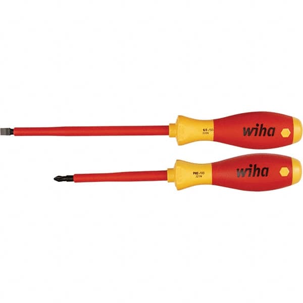 Wiha - Screwdriver Sets Screwdriver Types Included: Slotted; Phillips Number of Pieces: 2 - Exact Tool & Supply
