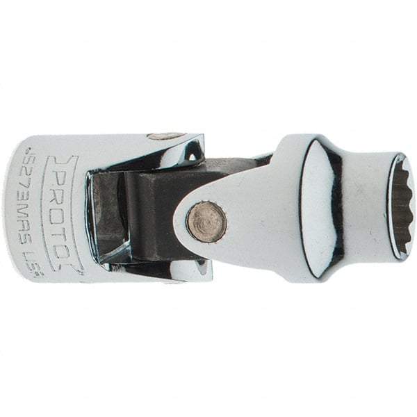 Proto - 3/8" Drive, Standard Hand Socket - 12 Points, 2" OAL, Chrome Vanadium, Full Polish Finish - Exact Tool & Supply