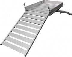 Erickson Manufacturing - Aluminum Cargo Carrier with Ramp - 30-1/4" Wide x 50" Long, Silver, For Use with 2" Receivers - Exact Tool & Supply