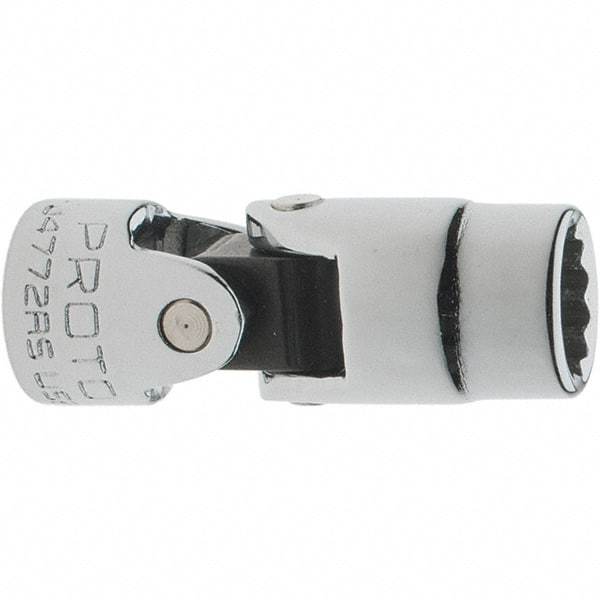 Proto - 5/16", 1/4" Drive, Standard Hand Socket - 12 Points, 1-7/16" OAL, Steel, Chrome Finish - Exact Tool & Supply