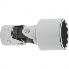 Proto - 9/16", 1/4" Drive, Standard Hand Socket - 12 Points, 1-3/4" OAL, Steel, Chrome Finish - Exact Tool & Supply