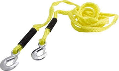 Erickson Manufacturing - S Hook Polypropylene Tow Rope - 14' Long, 2,000 Lb Capacity - Exact Tool & Supply