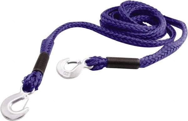 Erickson Manufacturing - S Hook Polypropylene Tow Rope - 14' Long, 8,500 Lb Capacity - Exact Tool & Supply