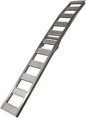 Erickson Manufacturing - 90" Long x 12" Wide, 750 Lb Capacity, Foldable Arched Truck Ramp - Aluminum, For All Vehicles - Exact Tool & Supply