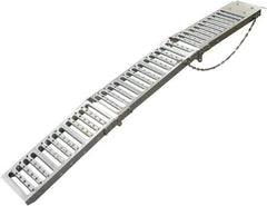 Erickson Manufacturing - 72" Long x 9" Wide, 1,000 Lb Capacity, Foldable Truck Ramp - Steel, For All Vehicles - Exact Tool & Supply