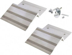 Erickson Manufacturing - 11-1/4" Long x 8-3/4" Wide, 750 Lb Capacity, Truck Ramp End with Hardware - Aluminum, For All Vehicles - Exact Tool & Supply