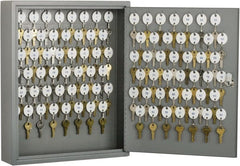 Ability One - Key Control; Type: Key Box ; Number of Keys: 90 ; Color: Gray ; Height (Inch): 17.125 ; Width (Inch): 14 ; Depth (Inch): 3.1250 - Exact Tool & Supply