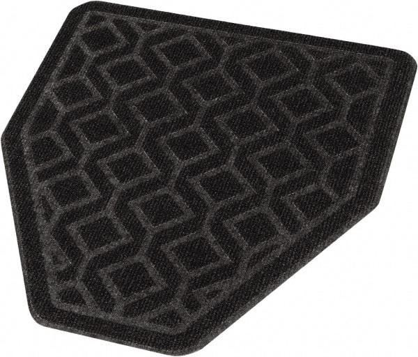 PRO-SOURCE - Olefin & Latex Disposable Urinal Mat - Black, Unscented Scented - Exact Tool & Supply