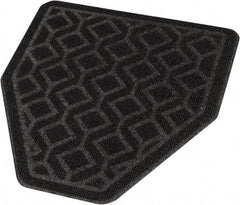 PRO-SOURCE - Olefin & Latex Disposable Urinal Mat - Black, Unscented Scented - Exact Tool & Supply