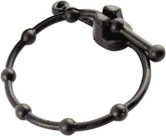 Erickson Manufacturing - 14" Long Black Rubber Reusable Cable Tie - 10 Lb Tensile Strength, 3mm Thick, 5" Max Bundle Diam - Exact Tool & Supply