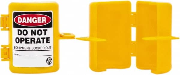 NMC - 2-1/2" Handle, Polypropylene Gas Cylinder Valve Lockout - Exact Tool & Supply