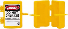 NMC - 2-1/2" Handle, Polypropylene Gas Cylinder Valve Lockout - Exact Tool & Supply