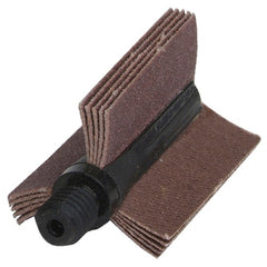2 1/2″ × 1 1/2″ Interleaf Bore Polisher 80 Grit Coarse Aluminum Oxide" X Weight Cotton/Poly Backing Fits 1-1/2-2″ Inside Diameter - Exact Tool & Supply