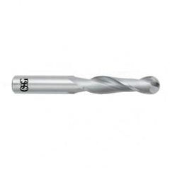 1" Dia. - 5" OAL - Bright CBD - Ball End SE EM - 2 FL - Exact Tool & Supply