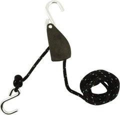 Erickson Manufacturing - Nylon Tite Rope Pulley - 1/2" Wide x 144" Long, Black, For Use with Pick Ups - Exact Tool & Supply