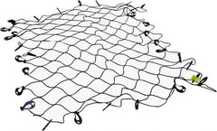 Erickson Manufacturing - Rubber Cargo Net - 96" Wide x 72" Long, Black, For Use with Pick Ups - Exact Tool & Supply