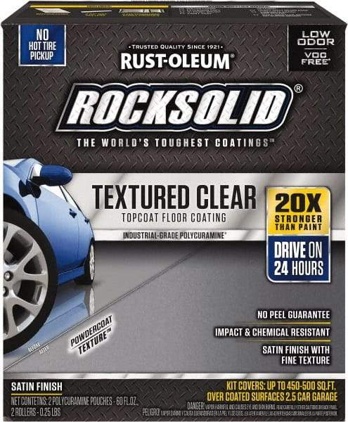 Rust-Oleum - 120 oz Satin Textured Topcoat - Low Odor & Chemical Resistant - Exact Tool & Supply