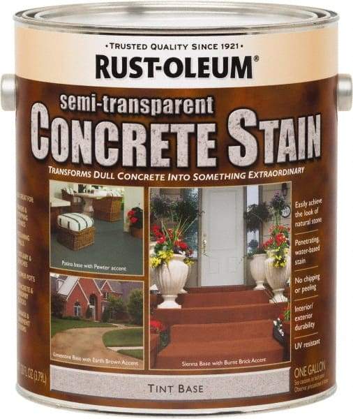 Rust-Oleum - 1 Gal Tint Base Concrete Coating - Low Odor & Chemical Resistant - Exact Tool & Supply