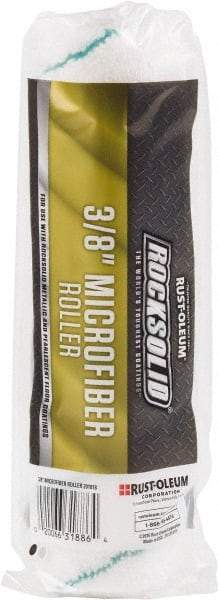 Rust-Oleum - 3/8" Nap, 9" Wide Paint Roller Cover - Lint-Free Texture, Microfiber - Exact Tool & Supply