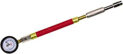 Milton - 0 to 160 psi Dial Straight Large Bore Tire Pressure Gauge - 9' Hose Length, 5 psi Resolution - Exact Tool & Supply
